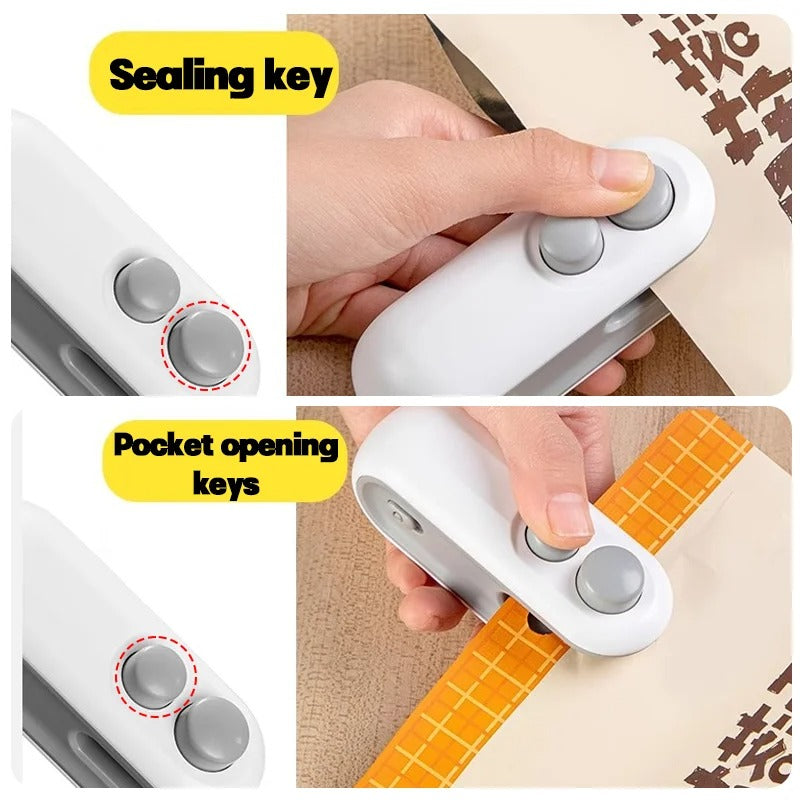 جهاز غلق الأكياس الصغير – قابل للشحن USB